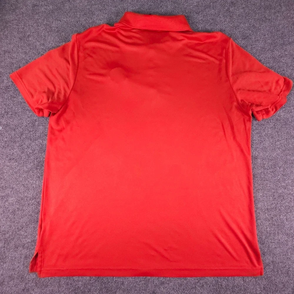 Bulldogs Polo Shirt Adidas Short Sleeve Red‎ Men's Size XL Activewear Outdoors